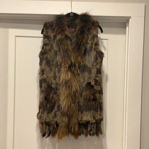 Kelli Kouri for Neiman Marcus Fur Vest w/ Pockets